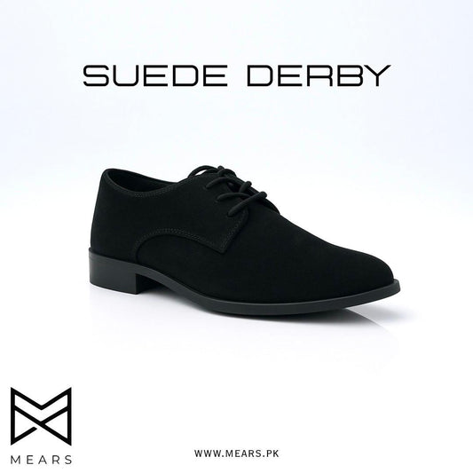 Derby Suede Black | MEARS