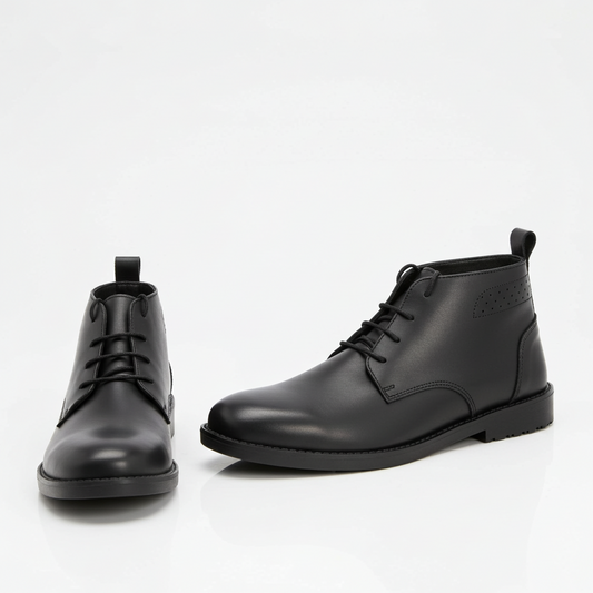 MEARS LEATHER CHUKKA BLACK