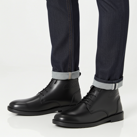 MEARS LEATHER CHUKKA BLACK