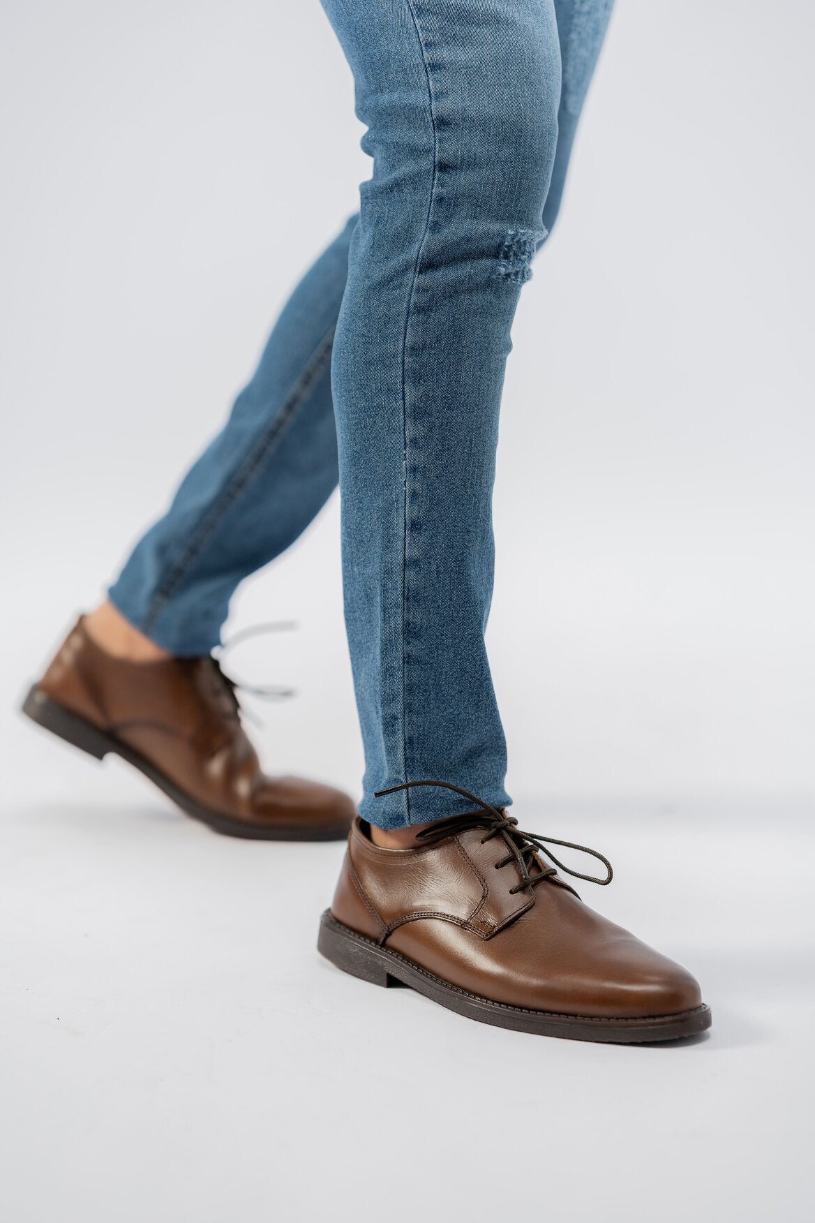 MEARS LEATHER COGNAC BOOT