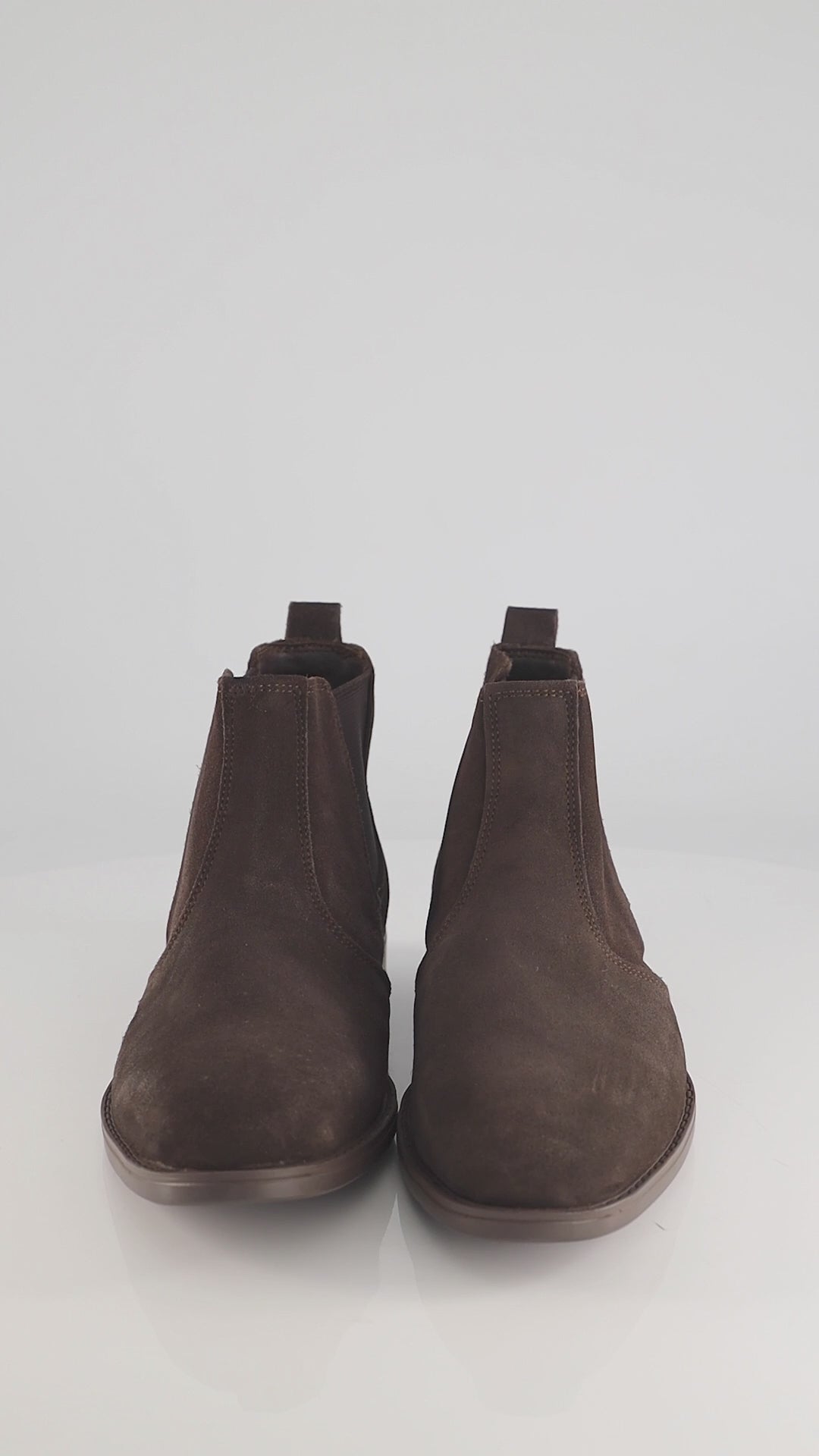 CHOCOLATE SUEDE CHELSEA BOOTS